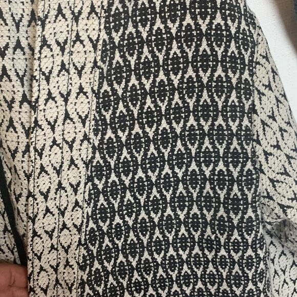 Old Navy women's medium open front cardigan black white pattern casual print - Picture 8 of 8